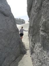 Through the rocks, Oregon Beach