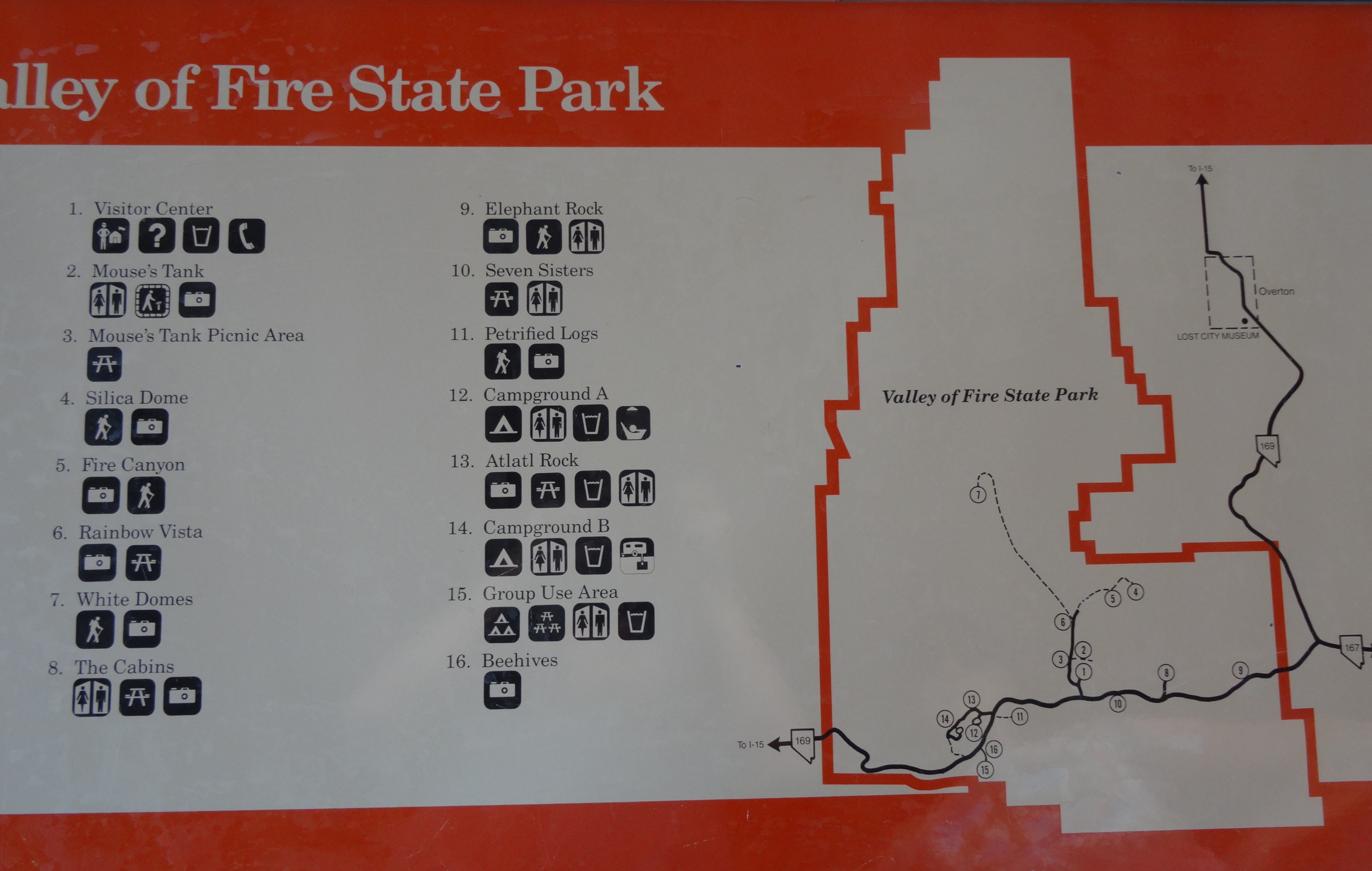 17 Valley of Fire SP Map